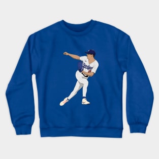 Walker Buehler Pitching Crewneck Sweatshirt